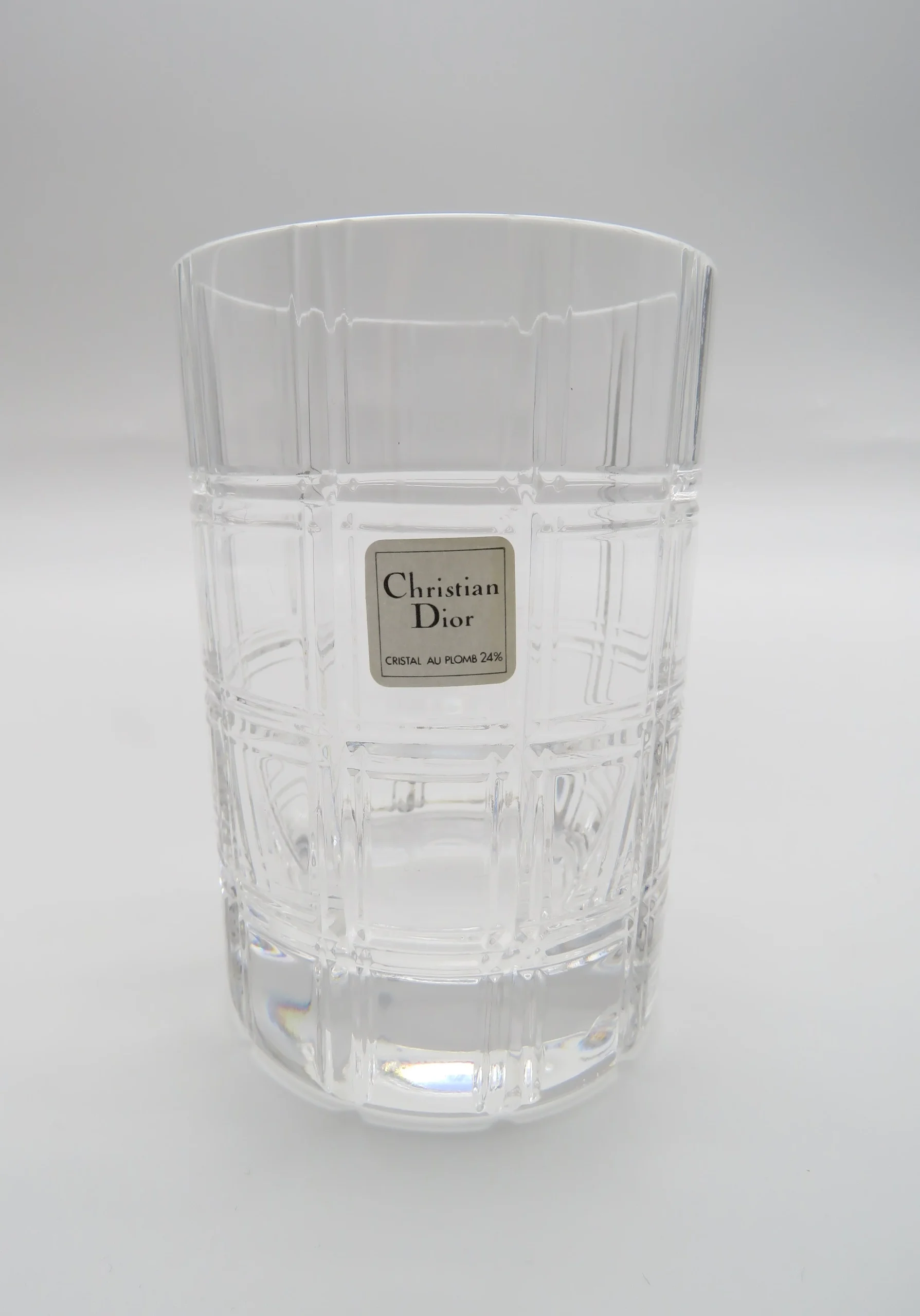 Verres à cocktail en Cristal DIOR série Ecosse, 70s 80s