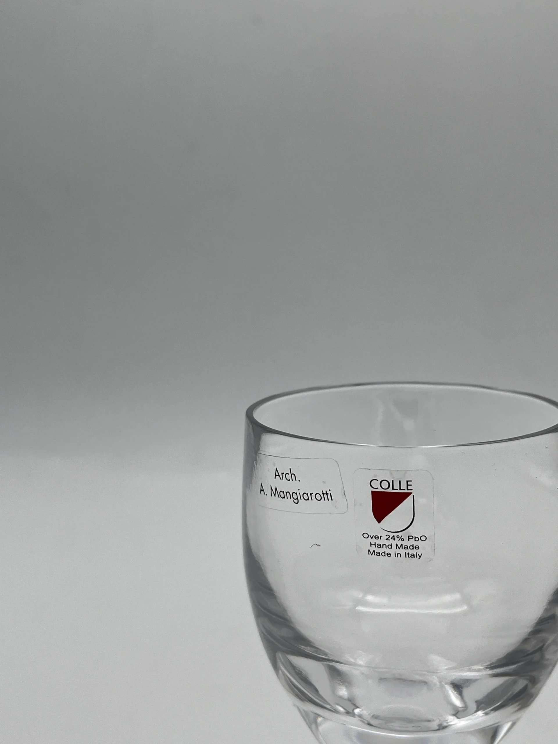 Verres à eau en cristal, Angelo Mangiarotti, Il Colle, 70s – Image 7